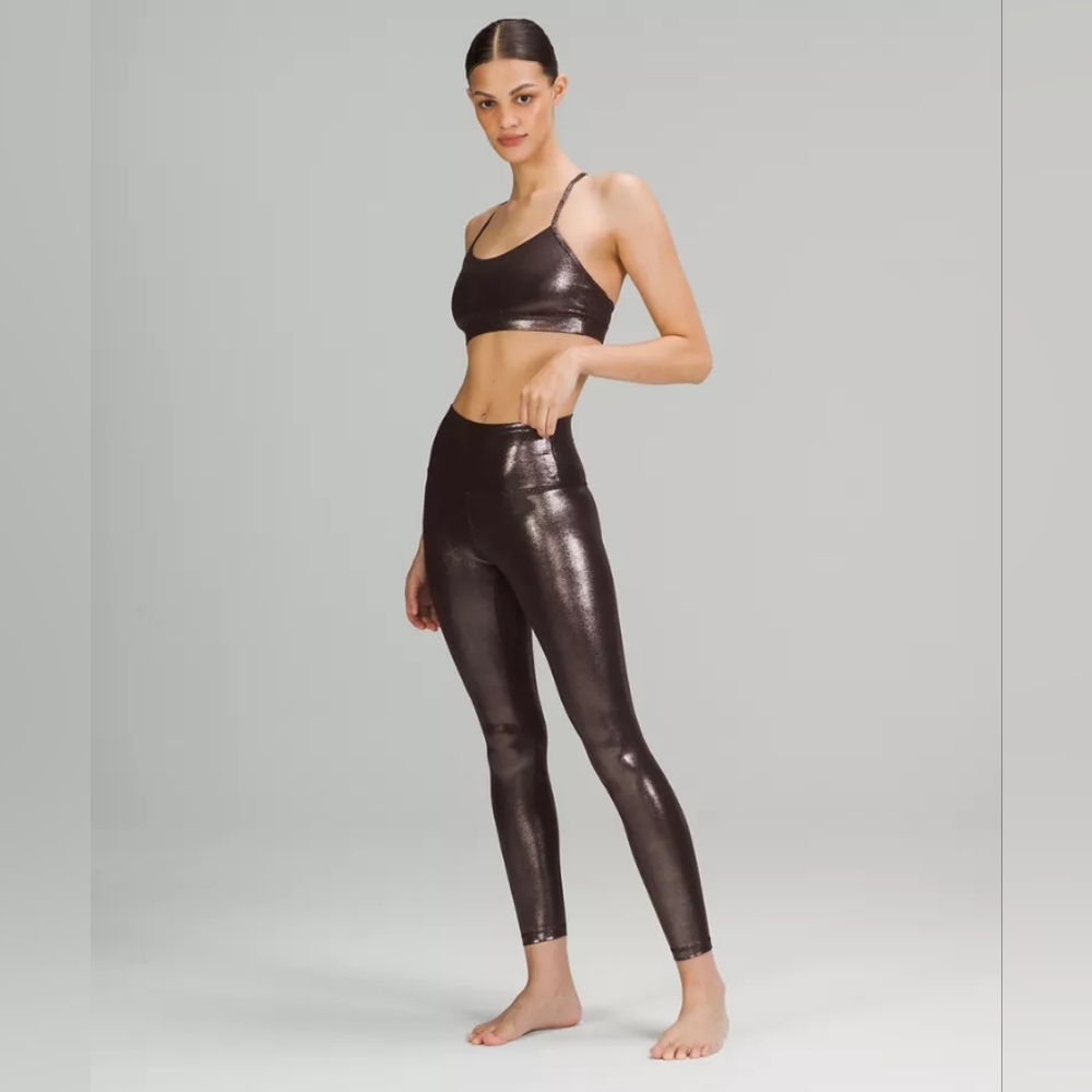 lululemon athletica Shiny Black Leggings